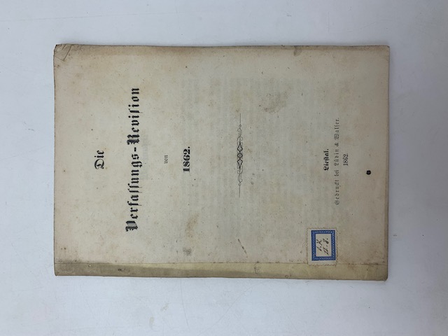 Die Verfassungs-Revision von 1862